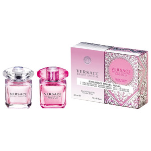 VERSACE Gift Set Exclusive Travel Retail Bright Crystal Eau de Toilette, Eau de Parfum Absolu