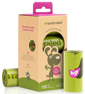 Earth Rated ECO Lavender Scented Poop Bags 8 x 15pcs
