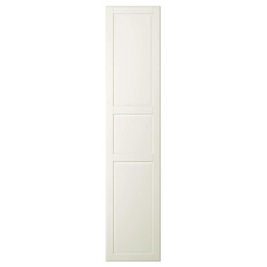 TYSSEDAL Door with hinges, white,, 50x229 cm