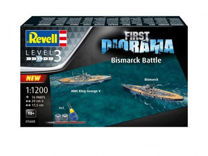 Revell Plastic Model Kit First Diorama Set Bismarck Battle 10+