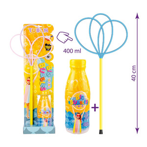 Tuban Set Soap Bubble Ring Pro Multi Butterly & Liquid 400ml 3+