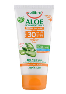Equilibra Aloe Sun Cream SPF30 Travel Size 75ml