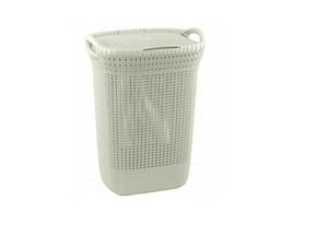 Curver Laundry Basket Knit 57l, light beige