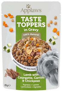 Applaws Taste Toppers in Gravy - Lamb with Courgette, Carrots & Chickpeas Dog Wet Food 85g