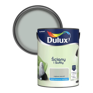 Dulux Walls & Ceiling Matt Latex Paint 5L, mint grey