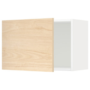 METOD Wall cabinet, white/Askersund light ash effect, 60x40 cm