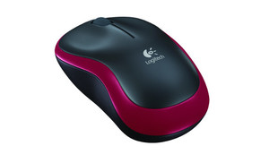 Logitech Wireless Optical Mouse M185 Nano 910-002240, red/black