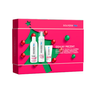 SOLVERX Gift Set for Women for Sensitve Face Care - Face Wash, Tonic & Face Cream