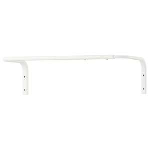 MULIG Clothes bar, white, 60-90 cm