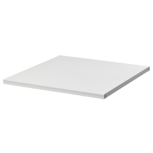 JOSTEIN Shelf, metal/in/outdoor white, 37x40 cm