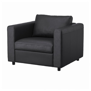 VIMLE Armchair, Grann/Bomstad black