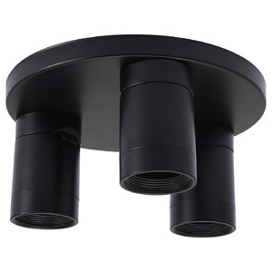 NYMÅNE Ceiling spotlight with 3 spots, anthracite