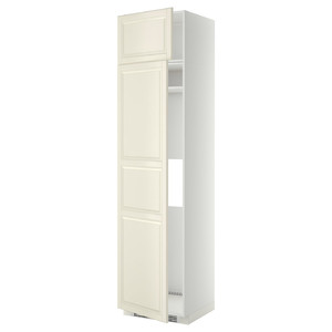 METOD Hi cab f fridge or freezer w 2 drs, white/Bodbyn off-white, 60x60x240 cm