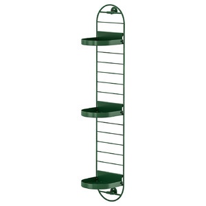 SKUGGRÖNA Wall mounted plant stand, dark green, 78 cm