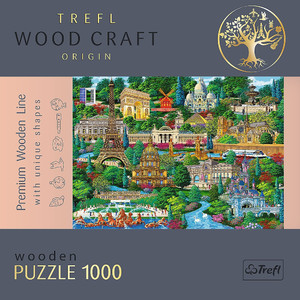 Trefl Wood Craft Wooden Puzzle France 1000pcs 12+