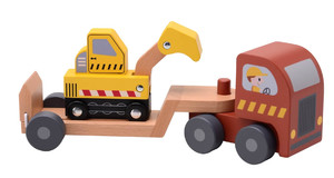 JOUECO Wooden Truck with Loader 18m+