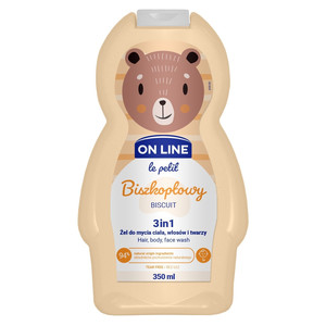 On Line Le Petit 3in1 Hair, Body & Face Wash Biscuit 350ml