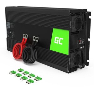Green Cell Car Power Inverter Converter 12V to 230V 1500W/3000W Pure sine