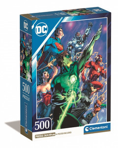 Clementoni Jigsaw Puzzle Compact DC Comics Justice League 500pcs 10+