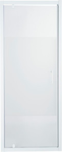 Pivot Shower Door Onega 80 cm, white/patterned