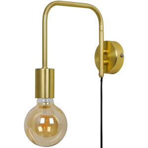 GoodHome Wall Lamp Ghlin 1-p E27, gold