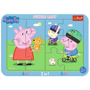 Trefl Children's Puzzle Baby 2in1 Peppa Pig 2+