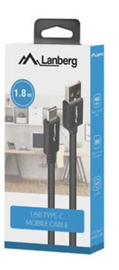 Lanberg Cable USB-C to USB-A 1.8m, black