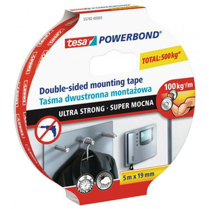 Tesa Double-sided Mounting Tape Ultra Strong 5mx19mm