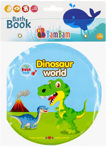 Bam Bam Bath Book Dinosaur World 6m+