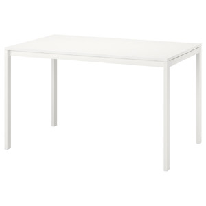 MELLTORP Table, white, 125x75 cm