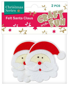 Christmas Decorations Felt Santa Claus 2pcs