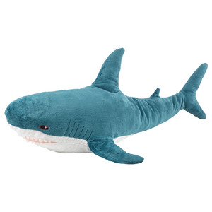BLÅHAJ Soft toy, shark, 100 cm