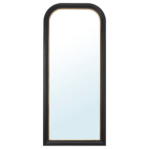 ALMARÖD Mirror, black, 75x170 cm