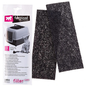 Ferplast Odour Free Active Charcoal Filter for Genica Cat Toilet L 483