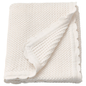 GULSPARV Blanket, white, 70x90 cm