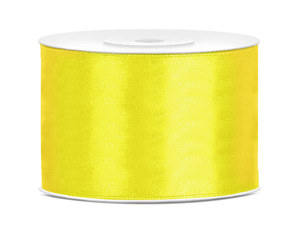 Satin Ribbon 50mm/25m, yellow
