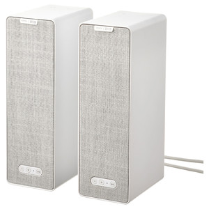 SYMFONISK Wi-Fi bookshelf speakers, white/set of 2 gen 2