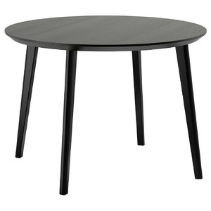 LISABO Table, black, 105 cm