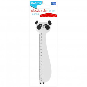 Starpak Plastic Ruler Panda 15cm