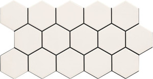 Gres Wall Tile Hex 26,5 x 51 cm, snow, 0,95 m2