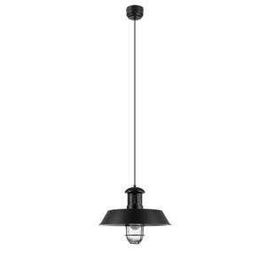 GoodHome Pendant Lamp Genly E27, black