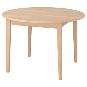 SKANSNÄS Extendable table, light beech/veneer, 115/170 cm