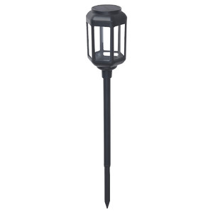 SOLVINDEN LED solar-powered ground stick, outdoor/clear black