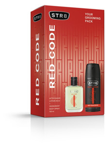 STR8 Gift Set for Men Red Code - After Shave Lotion & Deo Spray