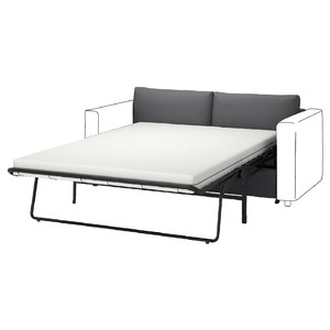 VIMLE 2-seat sofa-bed section, Hallarp grey
