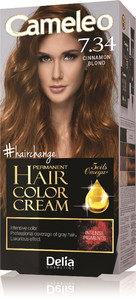 Delia Cameleo Permanent Hair Color Cream 7.34 Cinnamon Blond