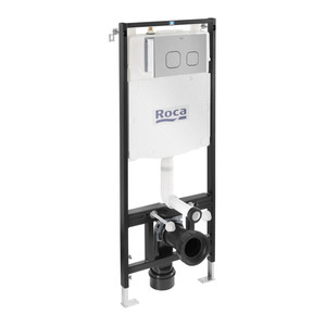 Roca WC Frame Active One with Push Button, chrome