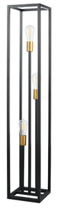 Floor Lamp 3-p, black-gold