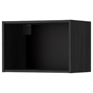 METOD Wall cabinet frame, wood effect black, 60x37x40 cm