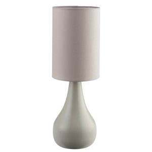 GoodHome Table Lamp Tertrez E14, grey